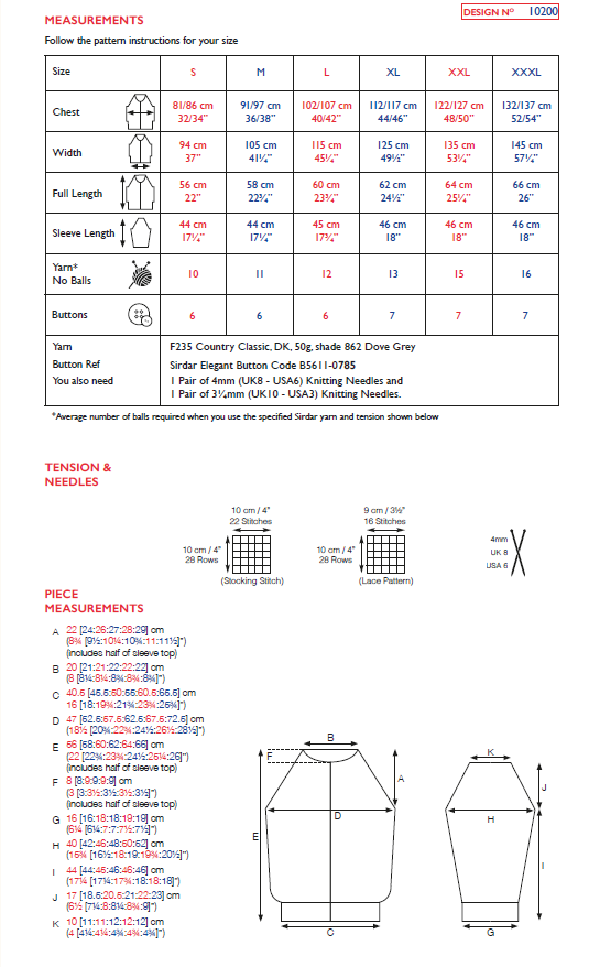 Sirdar 10200 Country Classic DK (PDF) Knit in a Box