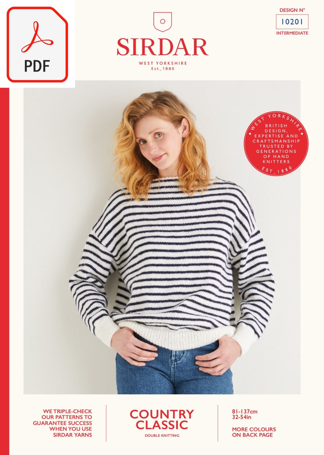 Sirdar 10201 Country Classic DK (PDF) Knit in a Box