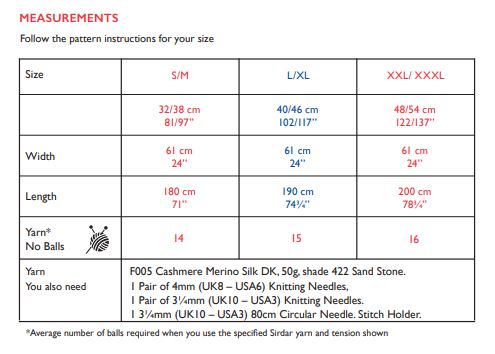 Sirdar 10207 Cashmere Merino Silk DK (PDF) Knit in a Box