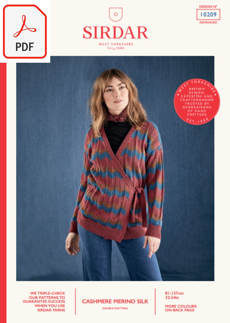 Sirdar 10209 Cashmere Merino Silk DK (PDF) Knit in a Box 