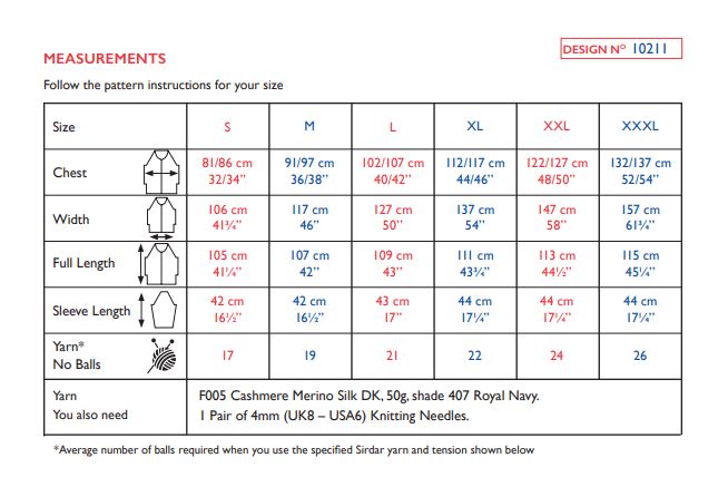 Sirdar 10211 Cashmere Merino Silk DK (PDF) Knit in a Box