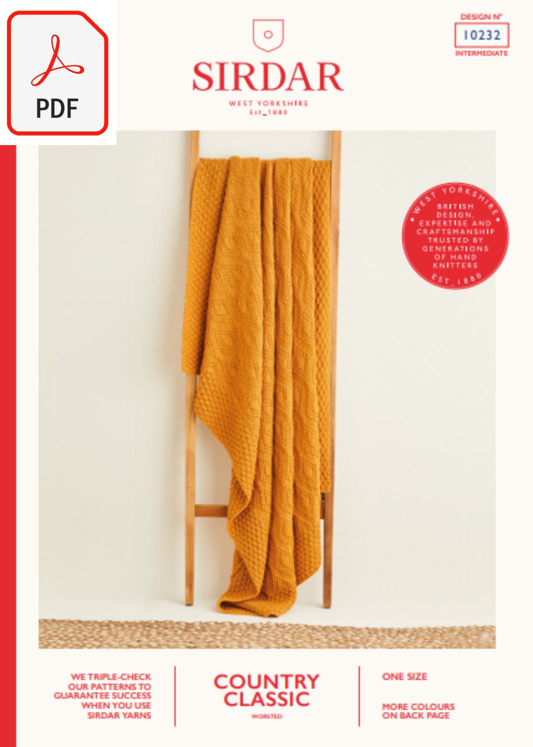 Sirdar 10232 Country Classic Worsted (PDF) Knit in a Box