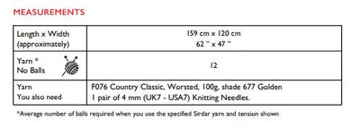 Sirdar 10232 Country Classic Worsted (PDF) Knit in a Box