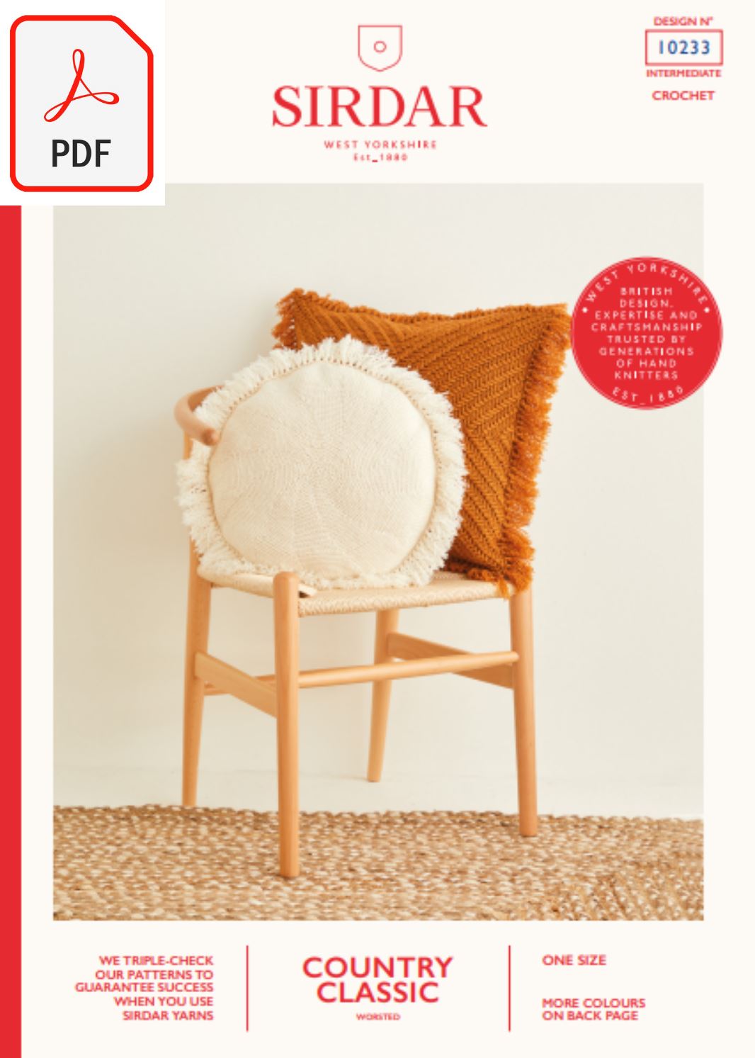 Sirdar 10233 Country Classic Worsted (PDF) Knit in a Box