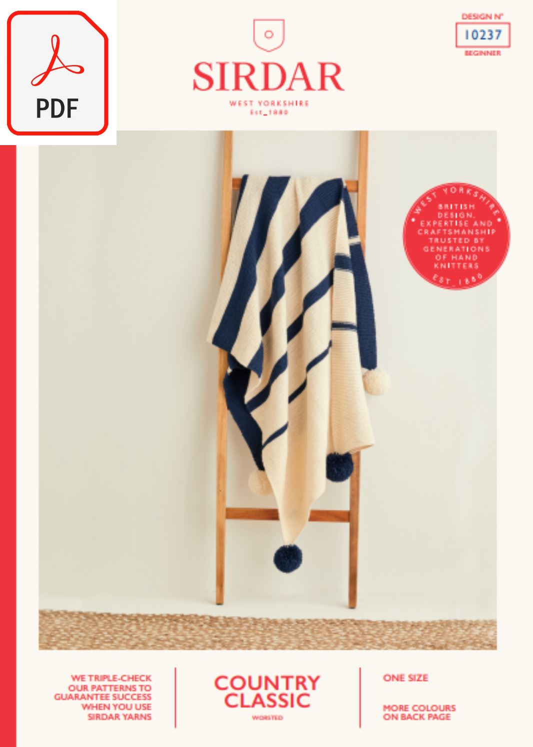 Sirdar 10237 Country Classic Worsted (PDF) Knit in a Box