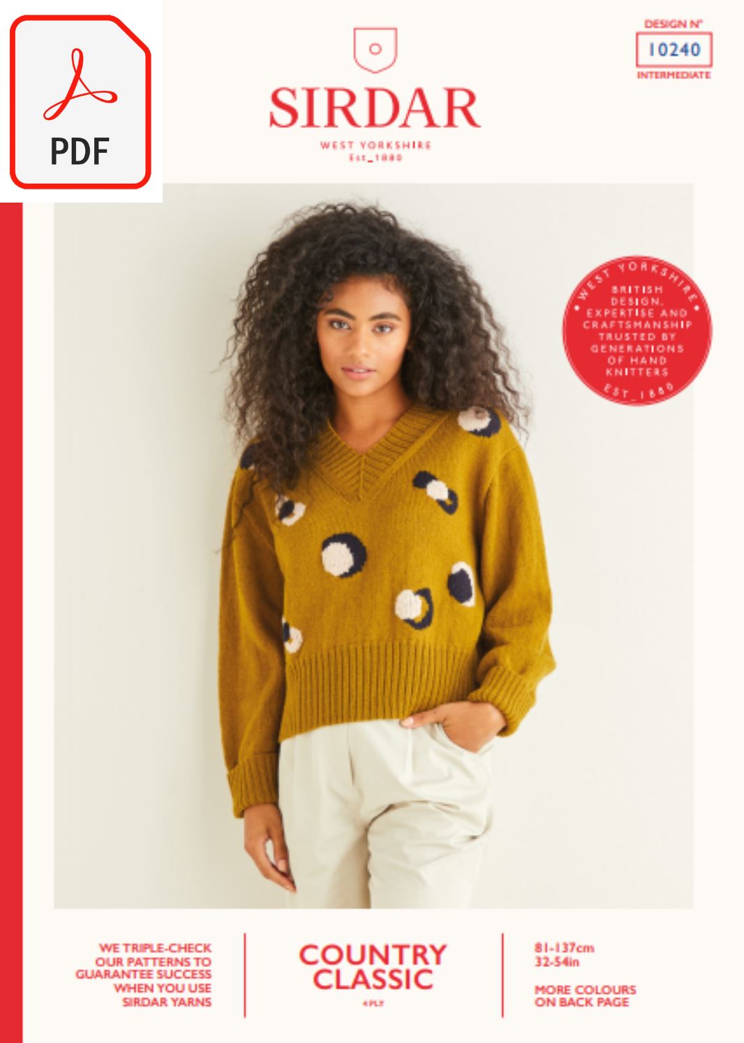 Sirdar 10240 Country Classic 4 Ply (PDF) Knit in a Box