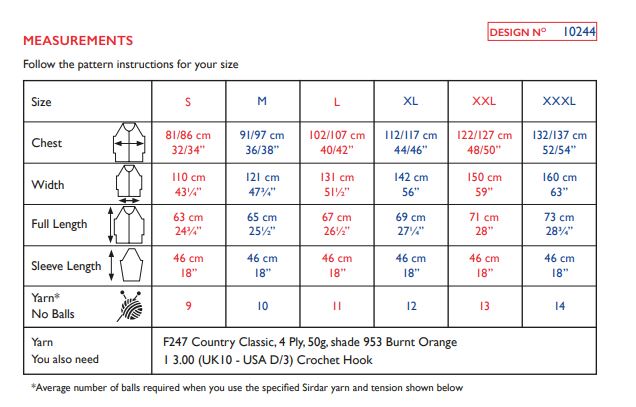 Sirdar 10244 Country Classic 4 Ply (PDF) Knit in a Box