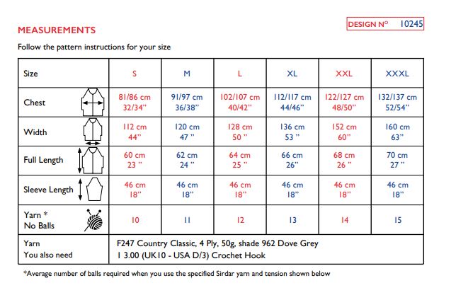 Sirdar 10245 Country Classic 4 Ply (PDF) Knit in a Box