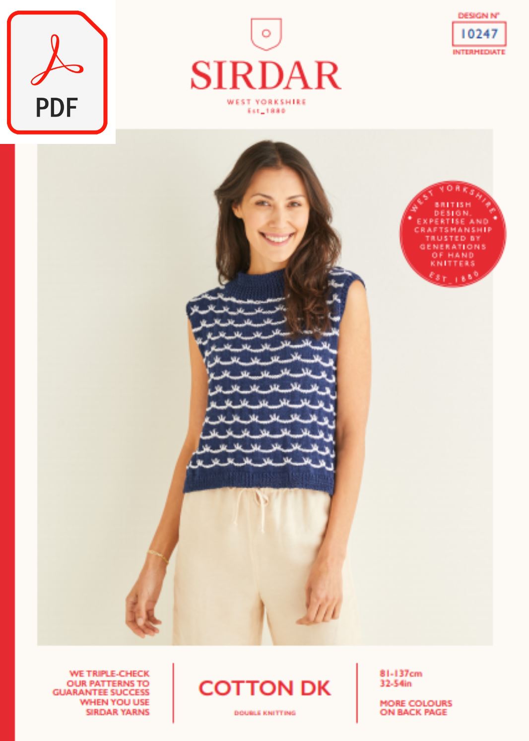 Sirdar 10247 Cotton DK (PDF) Knit in a Box