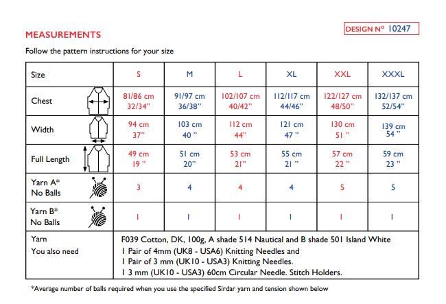 Sirdar 10247 Cotton DK (PDF) Knit in a Box