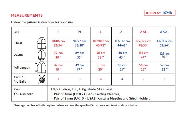 Sirdar 10248 Cotton DK (PDF) Knit in a Box