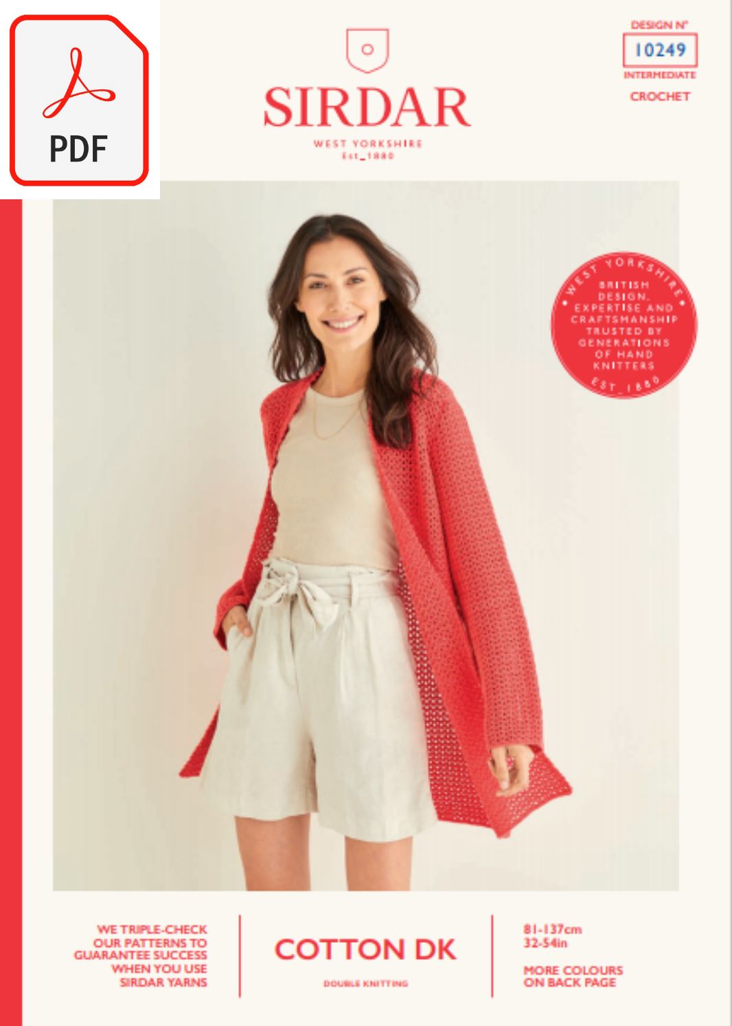 Sirdar 10249 Cotton DK (PDF) Knit in a Box