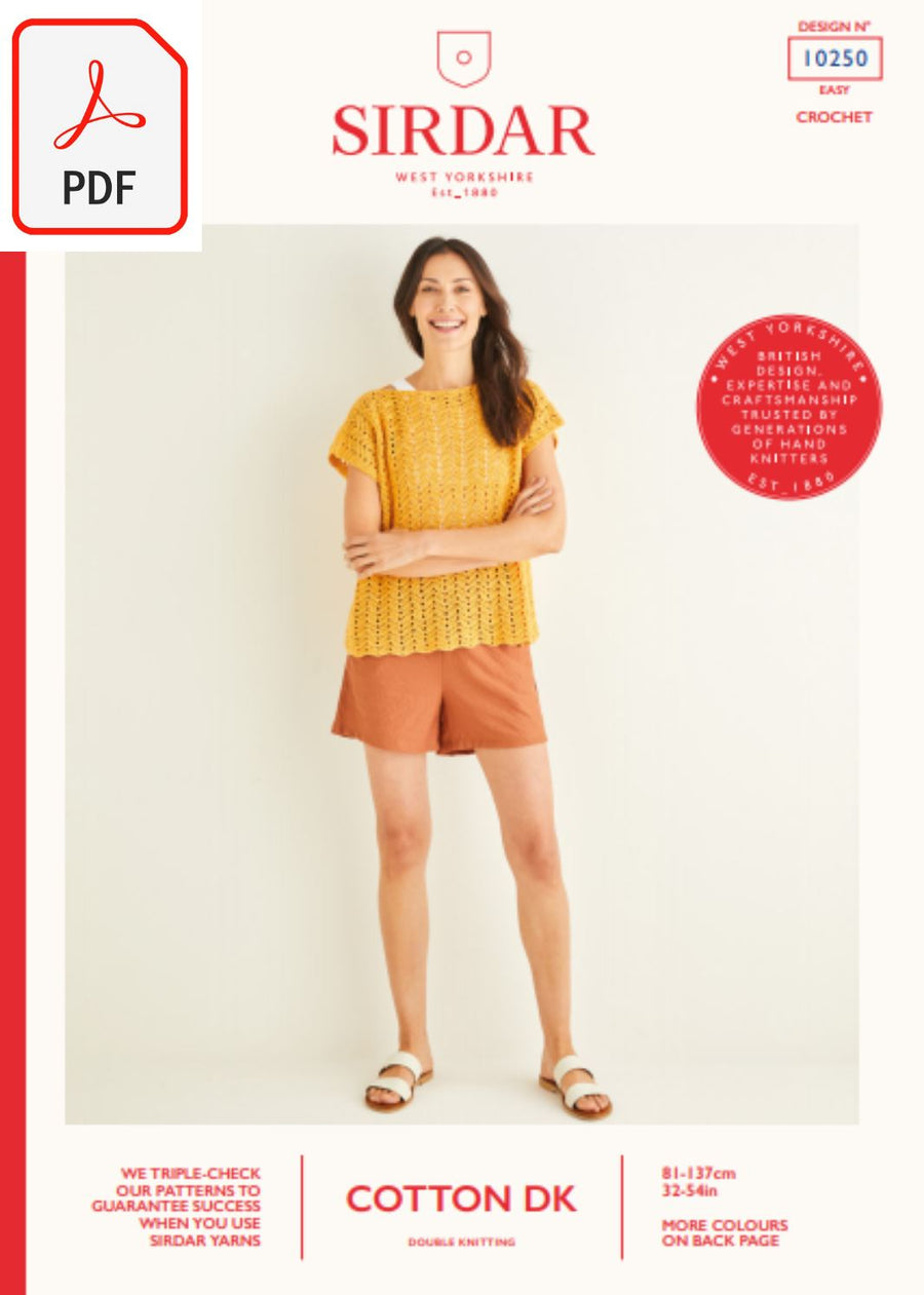 Sirdar 10250 Cotton DK (PDF) Knit in a Box 