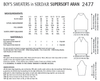Sirdar 2477 Boy´s Sweaters in Supersoft Aran (PDF) Knit in a Box