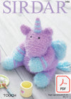 Sirdar 2486 Toy Unicorn in Touch (PDF) Knit in a Box