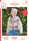 Sirdar 2514 Child Cardigan & Hat in Sirdar Country Classic DK (PDF) Knit in a Box