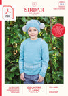 Sirdar 2515 Child Sweater & Hat in Sirdar Country Classic DK (PDF) Knit in a Box