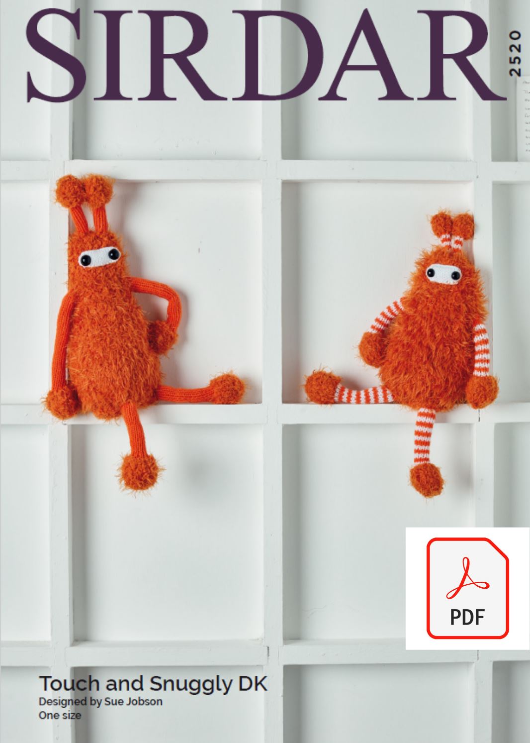 Sirdar 2520 Toy Aliens in Sirdar Touch & Snuggly DK (PDF) Knit in a Box