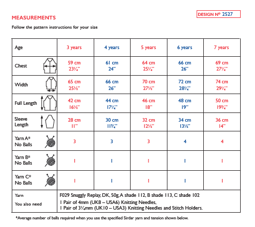 Sirdar 2527 Boy Crew Neck Jumper in Snuggly Replay DK Knitting (PDF) Knit in a Box