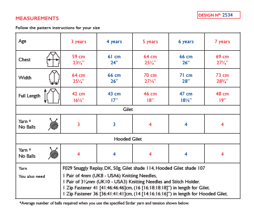 Sirdar 2534 Children Hooded Gilet & Gilet in Snuggly Replay DK Knitting (PDF) Knit in a Box