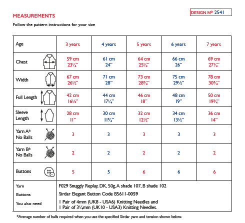Sirdar 2541 Children Jacket in Snuggly Replay DK Knitting (PDF) Knit in a Box