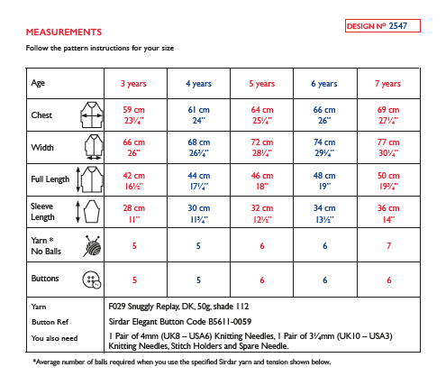 Sirdar 2547 Children Hooded Jacket in Snuggly Replay DK Knitting (PDF) Knit in a Box