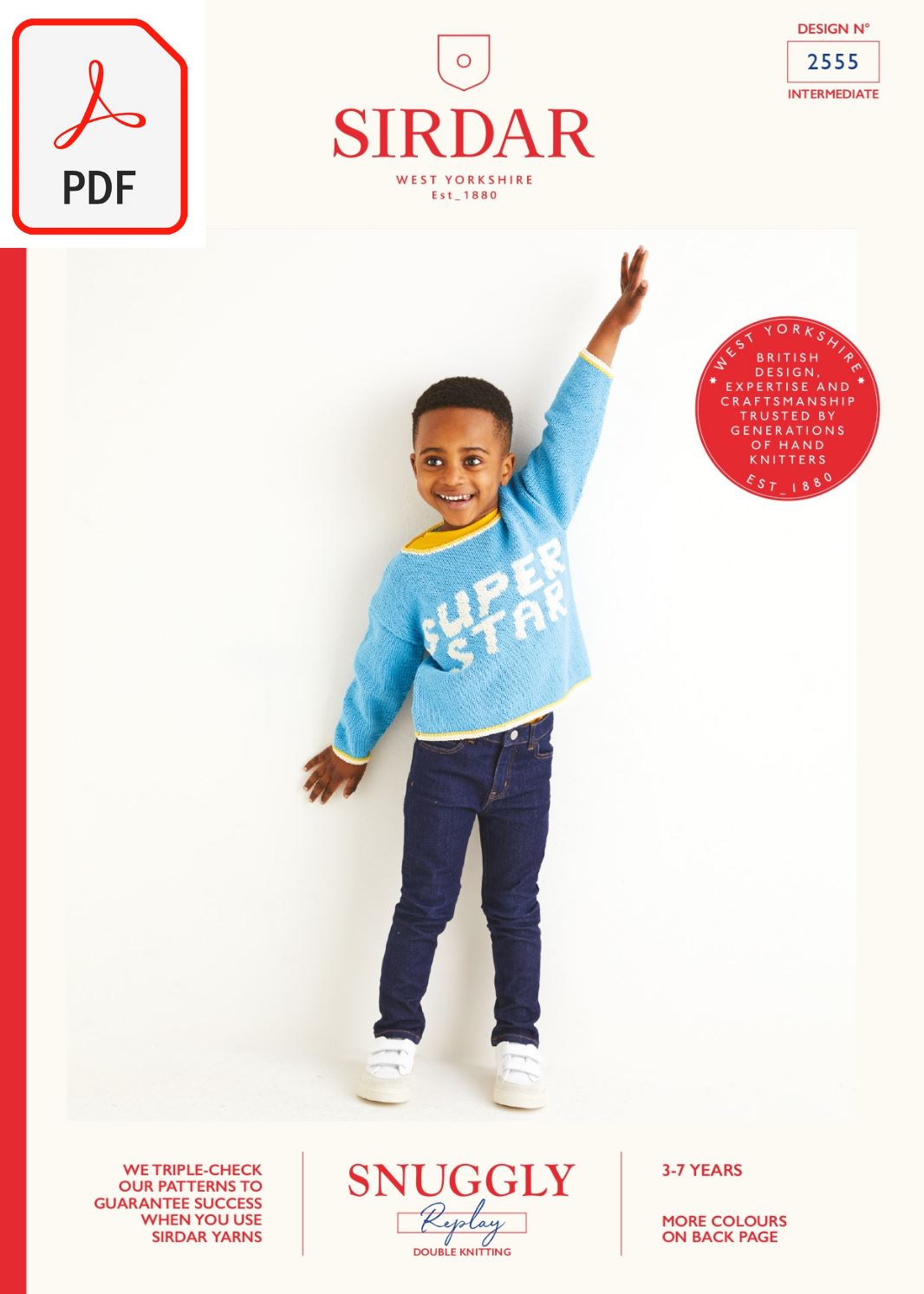 Sirdar 2555 Snuggly Replay DK (PDF) Knit in a Box