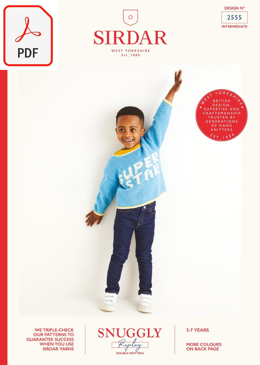 Sirdar 2555 Snuggly Replay DK (PDF) Knit in a Box 