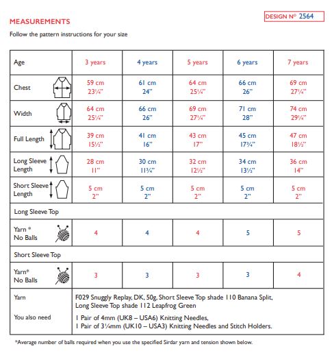Sirdar 2564 Snuggly Replay DK (PDF) Knit in a Box