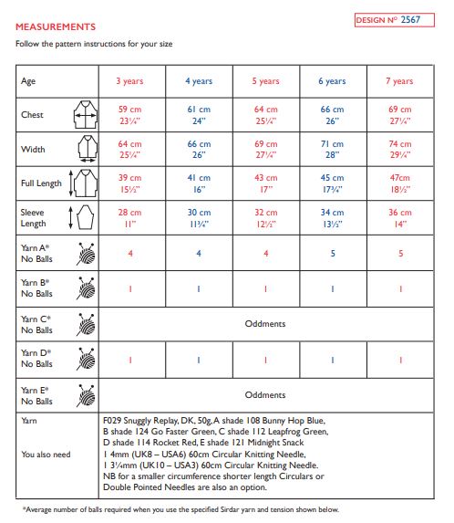 Sirdar 2567 Snuggly Replay DK (PDF) Knit in a Box