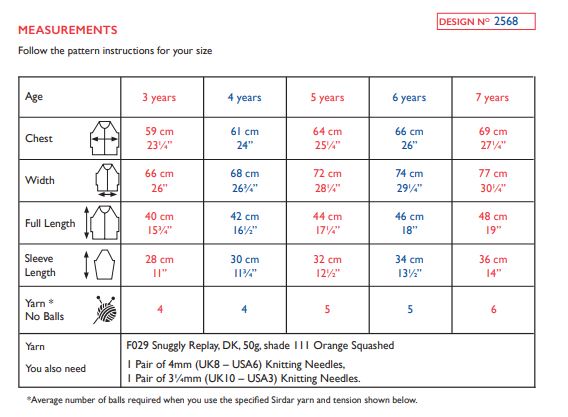 Sirdar 2568 Snuggly Replay DK (PDF) Knit in a Box