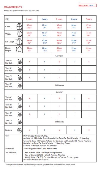 Sirdar 2570 Snuggly Replay DK (PDF) Knit in a Box