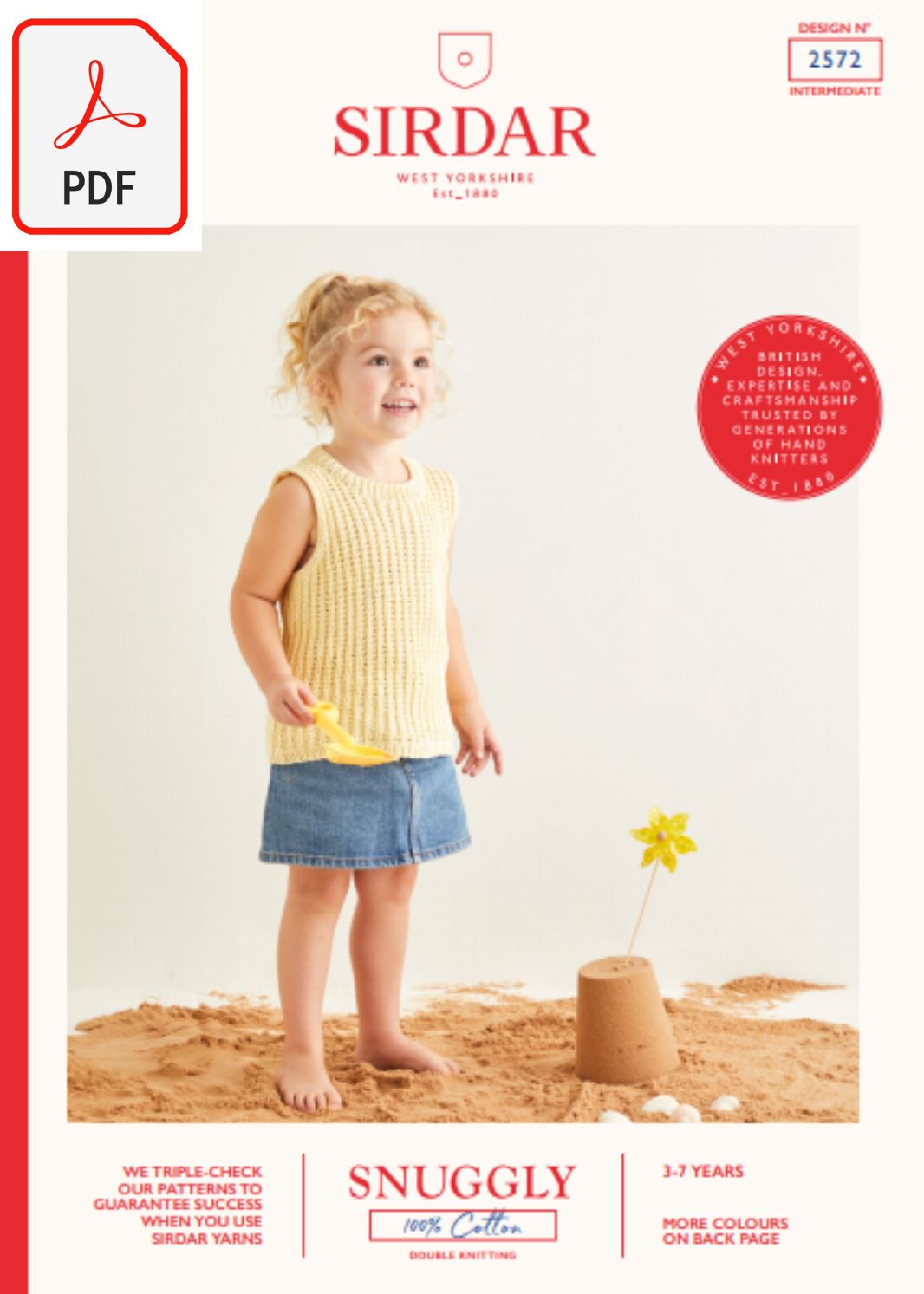 Sirdar 2572 Snuggly 100% Cotton DK (PDF) Knit in a Box