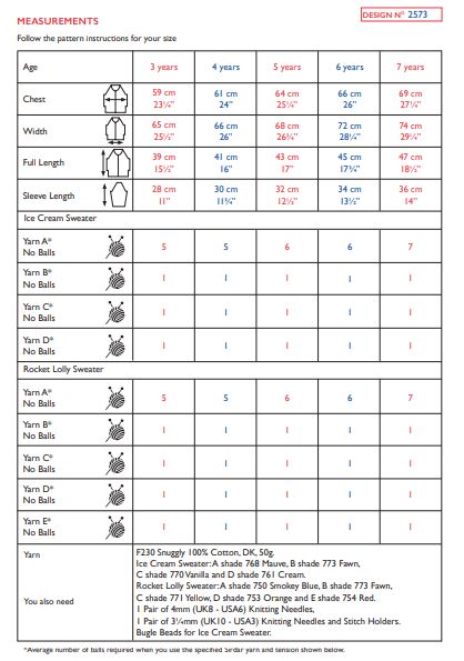 Sirdar 2573 Snuggly 100% Cotton DK (PDF) Knit in a Box