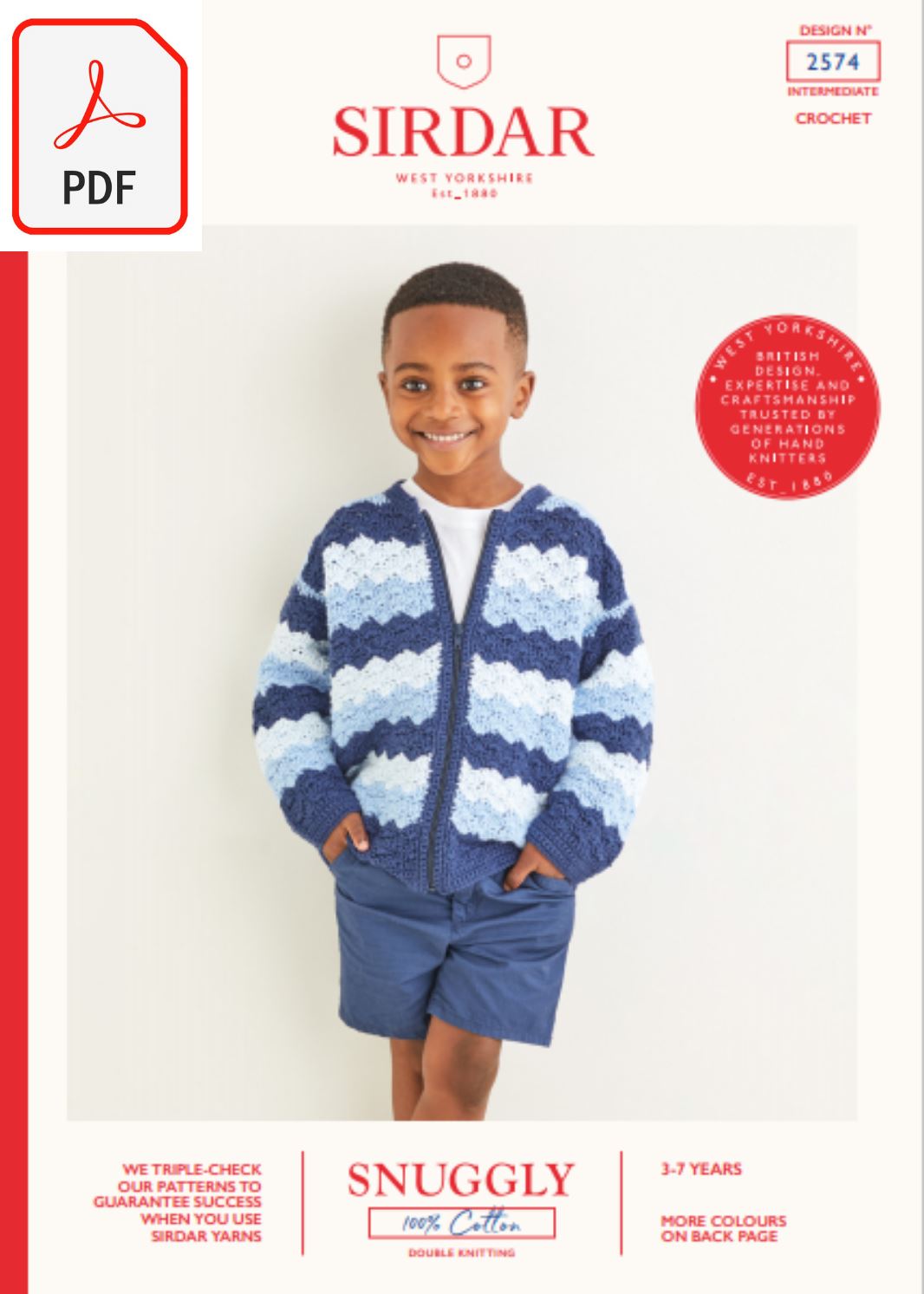 Sirdar 2574 Snuggly 100% Cotton DK (PDF) Knit in a Box