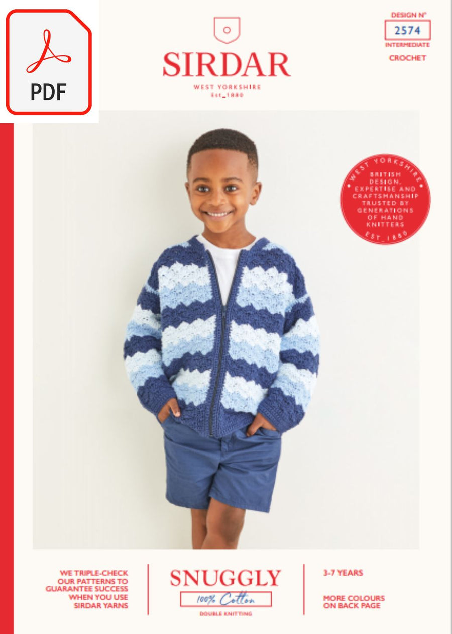 Sirdar 2574 Snuggly 100% Cotton DK (PDF) Knit in a Box 