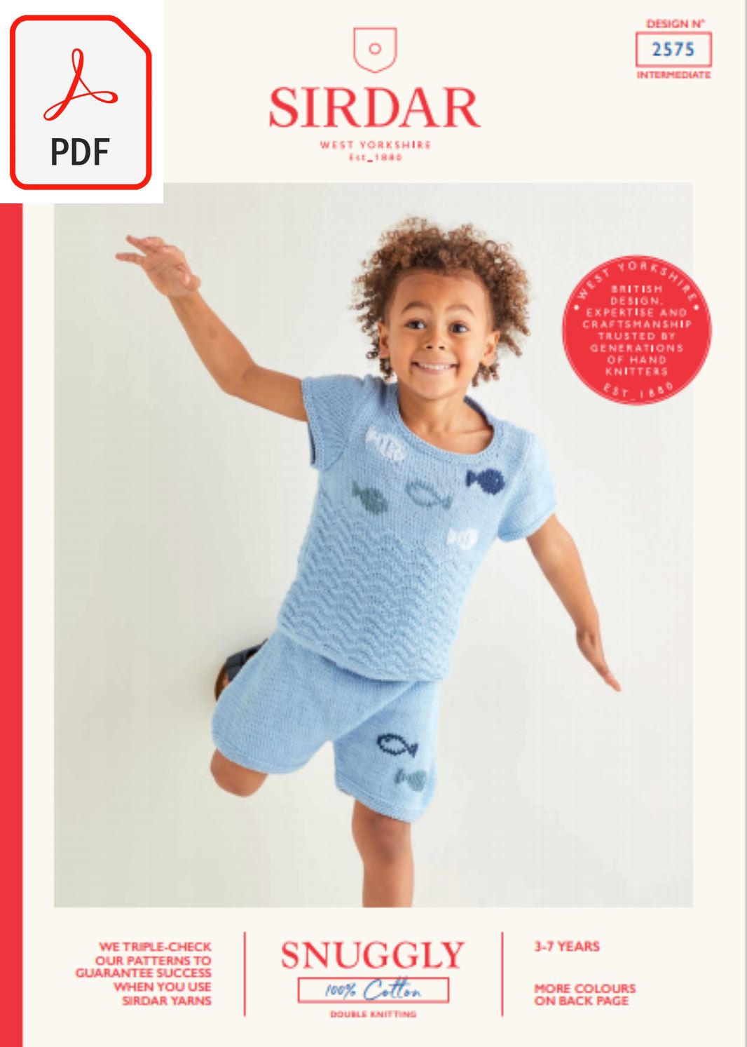 Sirdar 2575 Snuggly 100% Cotton DK (PDF) Knit in a Box
