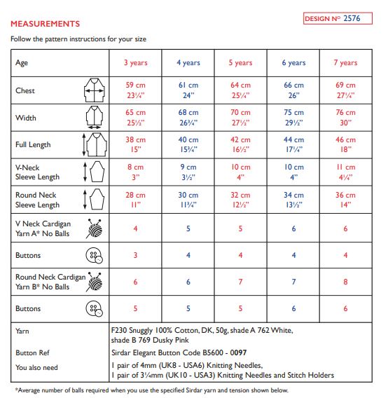 Sirdar 2576 Snuggly 100% Cotton DK (PDF) Knit in a Box