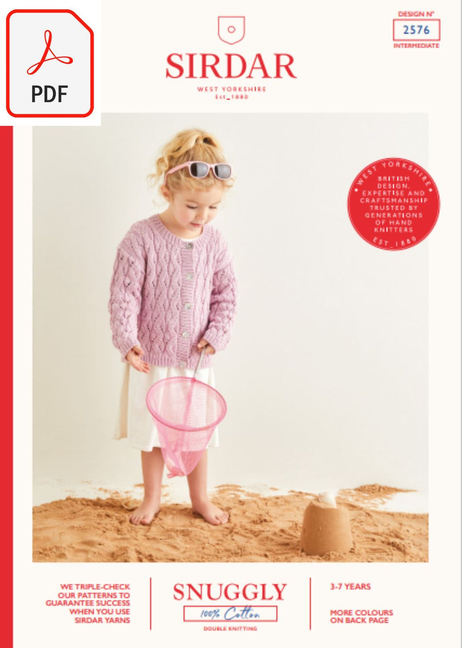Sirdar 2576 Snuggly 100% Cotton DK (PDF) Knit in a Box 