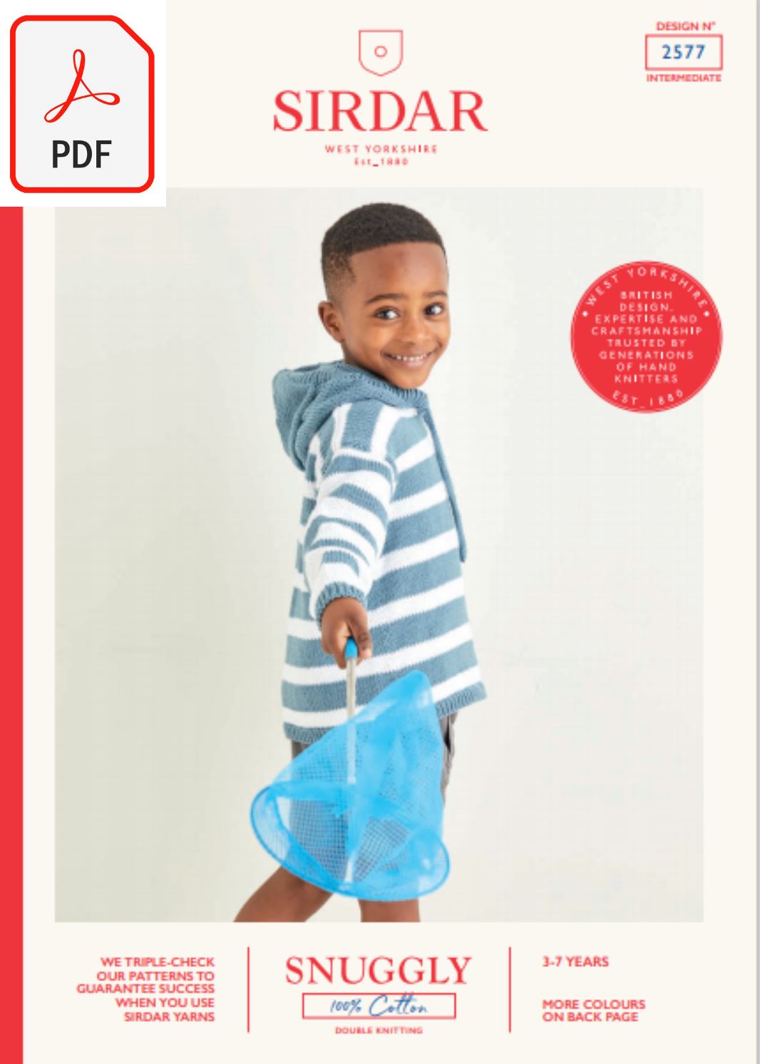 Sirdar 2577 Snuggly 100% Cotton DK (PDF) Knit in a Box