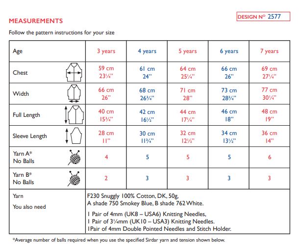 Sirdar 2577 Snuggly 100% Cotton DK (PDF) Knit in a Box
