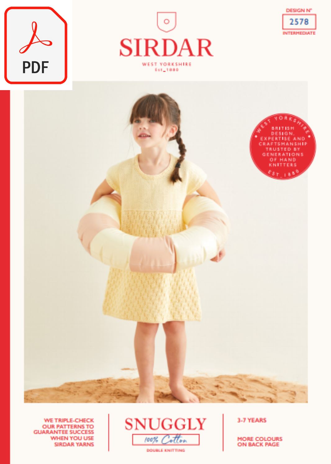 Sirdar 2578 Snuggly 100% Cotton DK (PDF) Knit in a Box