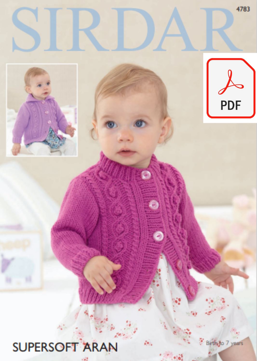 Sirdar 4783 Cardigans in Supersoft Aran (PDF) Knit in a Box