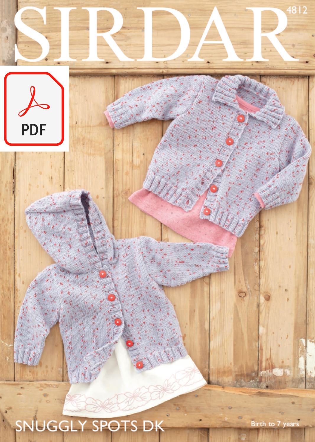 Sirdar 4812 Cardigans in Snuggly Spots DK (PDF) Knit in a Box