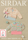 Sirdar 4820 Girl´s Cardigans in Snuggly Baby Crofter 4 ply (PDF) Knit in a Box