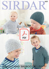 Sirdar 4889 Boy´s Sweaters and Hat in Snuggly Baby Bamboo DK (PDF) Knit in a Box