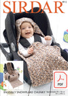 Sirdar 4912 Car Seat Blanket in Snuggly Snowflake Chunky (PDF) Knit in a Box 