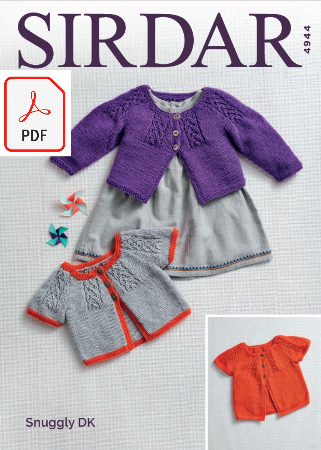 Sirdar 4944 Baby´s and Girl´s in Snuggly DK (PDF) Knit in a Box