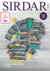 Sirdar 4949 Sweater and Cardigan in Snuggly Baby Crofter Chunky (PDF) Knit in a Box