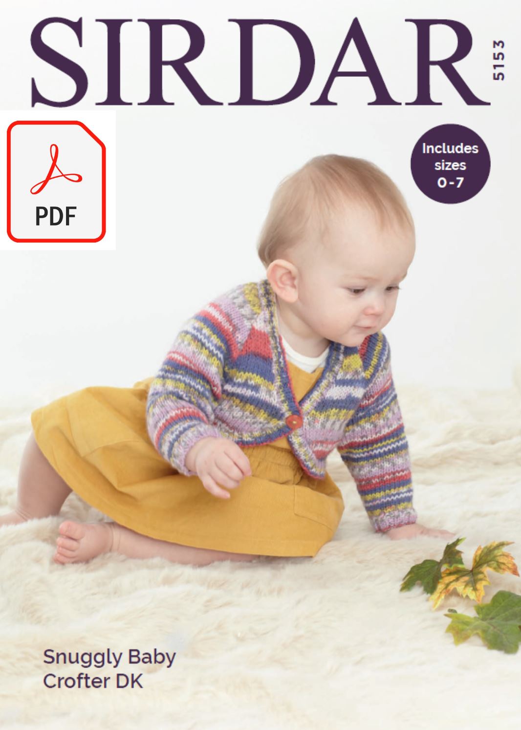 Sirdar 5153 Boleros in Snuggly Baby Crofter DK (PDF) Knit in a Box
